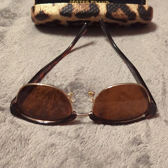 FOSTER GRANT BROWLINE TORTOISE AND GOLD FINISH CLUB MASTER STYLE LP 1801 TORT - Picture 6 of 11